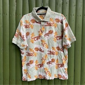 Floral Hawaiian Polo